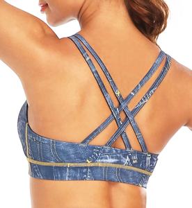 Sujetador deportivo de sublimación para mujer con diseño estampado, profesional, ligero, a prueba de golpes, con espalda de malla estampada, tallas grandes, soporte mejorado. - Product Image 3