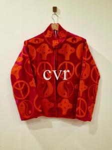 Chaqueta Vintage de Terciopelo con Cuello Mandarín, Manga Larga, Patrón Grabado Yin Yang, Cierre de Cremallera, Tallas Grandes, Ropa Exterior para Mujer - Product Image 1