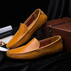 Zapatos de hombre 2026: Moda casual, calzado informal para hombre, mocasines formales para conducir, zapatos de cuero casuales para hombre. - Product Image 6