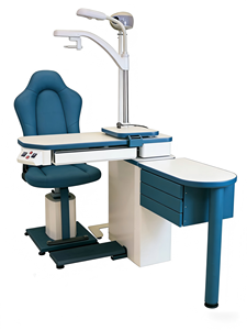 Unidad de Optometría Eléctrica de Alta Calidad con Plataforma Grande, Soporte de Examen con Brazo Foróptero Eléctrico, Asiento Acolchado y Cajón <span class=keywords><strong>para</strong></span> Ópticas - Product Image 3