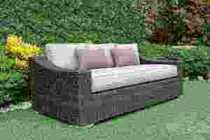 Ensemble de salon de jardin en rotin d'extérieur 4 places, résistant aux intempéries, mobilier contemporain en osier pour terrasse - Product Image 6