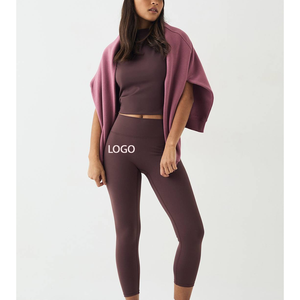 Leggings de Yoga OEM de Cintura Alta con Efecto Levanta Glúteos, Pantalones Deportivos Ajustados de Alta Resistencia y Absorción de Impactos, Conjunto de Yoga, Prenda Inferior Ajustada para Ocio - Product Image 4