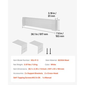 Cubierta Frontal para Calentador de Zócalo de Acero Reforzado de 3 pies, Serie Premium, para Mejoras del Hogar - Product Image 3