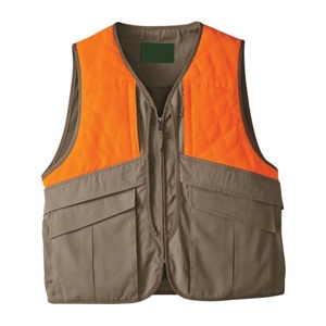 Gilet de chasse matelassé anti-taches en toile orange pour homme – Modèle traditionnel Upland à prix abordable - Product Image 1