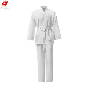 Trajes de Kung Fu Clásicos de Tela Blanca, Uniforme de Kung Fu Estándar para Estudiantes con Cinturón a un Precio Razonable - Product Image 1
