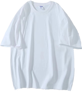 Camiseta de Manga Corta para Hombre, Cuello Redondo, Color Azul Marino, Corte Holgado, Estilo Casual, Tejido de Punto, 100% Algodón - Product Image 3