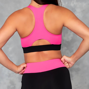 Conjunto de Animadora para Mujer con Brillo de Diamantes, Elástico en Cuatro Direcciones, Top Corto Deportivo y Shorts de Ciclista de Cintura Cruzada - Product Image 3
