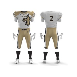 Conjunto de Uniforme de Fútbol Americano Personalizado – Jersey y Pantalones Sublimados, Ropa Deportiva de Secado Rápido, Logotipo y Número Personalizados, Venta al Por Mayor OEM - Product Image 3