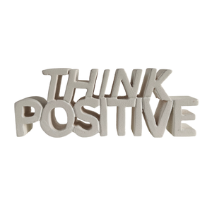 Artículo Decorativo de Mesa con Diseño Motivacional y Estético, para el Hogar, Estudio u Oficina, Decoración de Habitaciones, Pintado en Blanco - Product Image 2