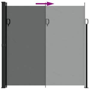 Auvent latéral rétractable anthracite 78,7''x118,1'' - Product Image 5