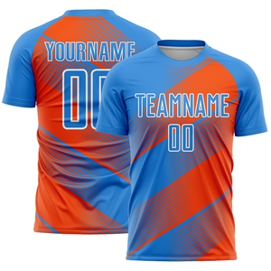 Vente en gros directe OMMIZ INDUSTRY, maillot de football personnalisé noir, rouge-blanc, lignes diagonales, sublimation - Product Image 4