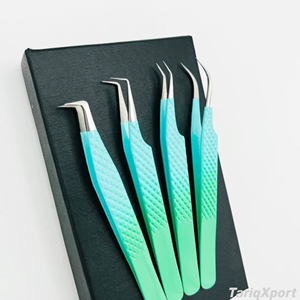 Pinzas Profesionales para Pestañas de Acero Inoxidable de Marca Privada, 10 mm, Punta Lisa, Antimagnéticas, Herramienta de Precisión - Product Image 5