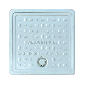 Plaque de couvercle de manhole en PRV 30x30 résistante à la corrosion, en plastique renforcé de fibre de verre de qualité ingénierie, produit routier du Gujarat - Product Image 1