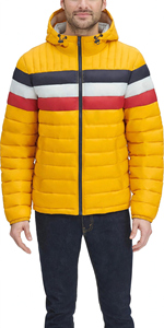 Veste d'hiver pour homme, imperméable, coupe-vent, respirante, séchage rapide, unie, décontractée, fermeture éclair sur le devant, ultra-rembourrée, 320g, épaisse, à capuche - Product Image 4