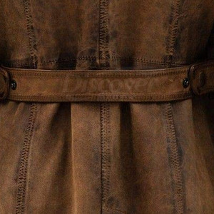 Manteau long en cuir de qualité supérieure pour l'hiver, design unique, manches longues, personnalisable - Product Image 6