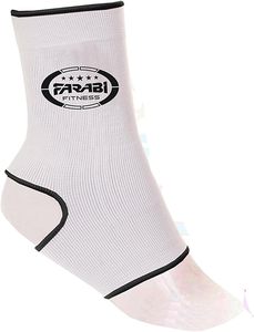Farabi Sports – Manchon de compression blanc pour cheville, soutien et protection athlétique pour la boxe, le fitness et l'entraînement sportif - Product Image 2