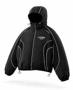 Men's Winter Stand Collar Front Logo Waterproof Lightweight Zip Streetwear Windproof Outdoor Sports Casual Jacket - Product Image 2