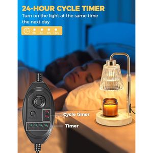 Lampada Scaldacandele Dimmerabile con Timer, Regalo di Compleanno o di Inaugurazione Casa per Donne e Mamme, Elegante Decorazione per la Casa con Scaldacera J - Product Image 5