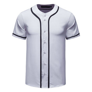 Nouveau maillot de baseball personnalisé pour hommes, respirant, 100% polyester, séchage rapide, entièrement personnalisable, tissu durable de haute qualité, tendance - Product Image 2