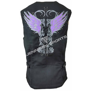 Chaleco de Motociclista para Mujer de Alta Calidad, 100% Algodón, Transpirable, Ecológico, Resistente al Viento, Verano, Personalizable, Cuello en V - Product Image 4