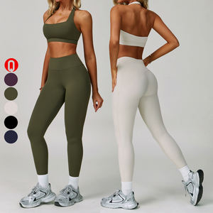 Conjunto Deportivo de 3 Piezas para Mujer, de Secado Rápido, Transpirable, con Leggings de Manga Larga, Chaqueta de Compresión y Sujetador Deportivo para Yoga, Gimnasio y Entrenamiento - Product Image 4