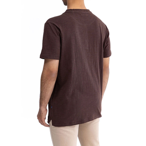T-shirt personnalisé pour homme, service OEM, 100% coton, manches courtes, col à 3 boutons, respirant, vêtements décontractés, t-shirts élégants de haute qualité - Product Image 3