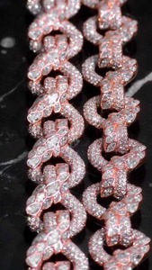 Hot Sale Moissanite <b>Diamond</b> Cuban Link <b>Chain</b> Necklace For <b>Men</b> Women Premium Iced Out Luxury Fashion Jewelry Available For Sale - Product Image 2