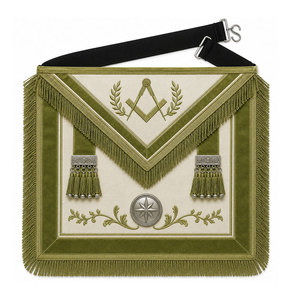 Premium Masonic <b>Master</b> Apron Elegant Embroidered Design Silk/Velvet Material Comfortable Fit for Ceremonies Meetings - Product Image 1