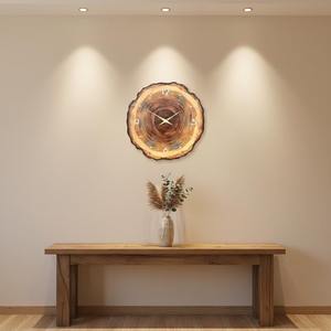 Reloj de madera de primera calidad, reloj de pared moderno para sala de estar, reloj de pared para dormitorio, reloj de pared para oficina, reloj decorativo de pared, reloj de pared ecológico - Product Image 2