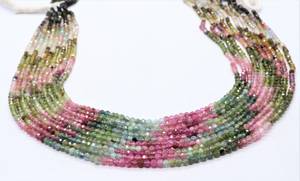 5 Strand AAA Natural Multi Tourmaline Faceted Rondelle Beads 3 MM Tourmaline Gemstone Beads 13 Inch Multi Color Faceted Rondelle - Product Image 6