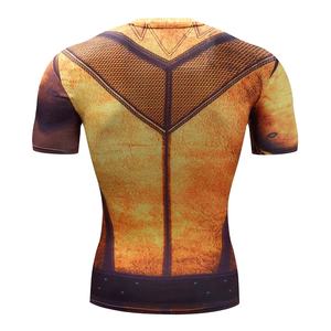 Elegante hombre MMA Rash Guard personalizado impreso manga corta Fight Wear alta calidad mejor Material Anti-UV y transpirable - Product Image 1