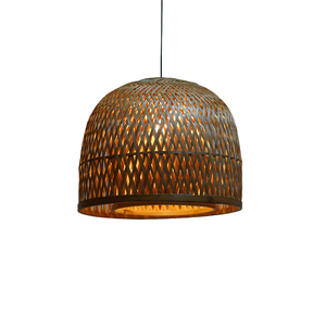 Eco-Friendly Natural Bamboo <b>Chandelier</b> <b>Shade</b> Modern Japandi Woven Ceiling Pendant <b>Lamp</b> for Hotel Restaurant Cafe Lounge Décor - Product Image 1