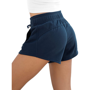 Shorts en tricot pour femmes, décontractés et respirants, avec cordon de serrage sur les côtés, 100% coton - Product Image 2