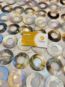 Wholesale <b>Mother</b> of Pearl Napkin Rings with Natural Pearl Shine for Wedding Events and Fine Dining - Product Image 4