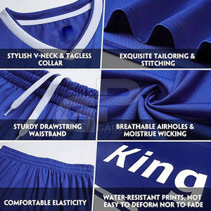 Uniforme de Fútbol para el Día del Partido, Tela Resistente, Sensación Suave, Perfecto para Partidos de Equipo, Entrenamiento y Actividades Deportivas - Product Image 3