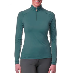 Camisa de equitación de manga larga para mujer, personalizada, de alta calidad, transpirable, de algodón y spandex, de secado rápido y cómoda. - Product Image 4