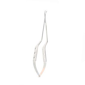 Ciseaux micro-chirurgicaux Yasargil en acier inoxydable de haute qualité, lames angulées, pointe incurvée, outil chirurgical clinique, manuel, certifié CE - Product Image 4