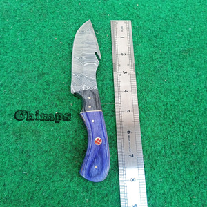 Nouveauté : Couteau de chasse en acier Damas fait main avec manche ergonomique en bois Pakka pour la chasse, le camping et la survie en extérieur - Product Image 2