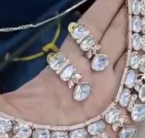 Conjunto de collar de circón Royal Sparkle de lujo con pendientes para boda, fiesta de compromiso, regalo de aniversario de moda para mujer - Product Image 2