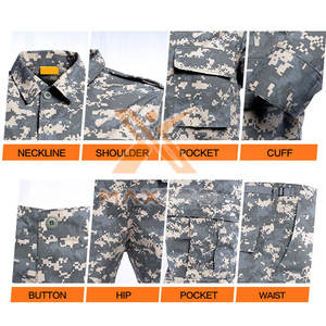 Uniforme de Camuflaje de Color Sólido a Precio Razonable, Suministro Directo de Fábrica, Bajo MOQ - Product Image 6