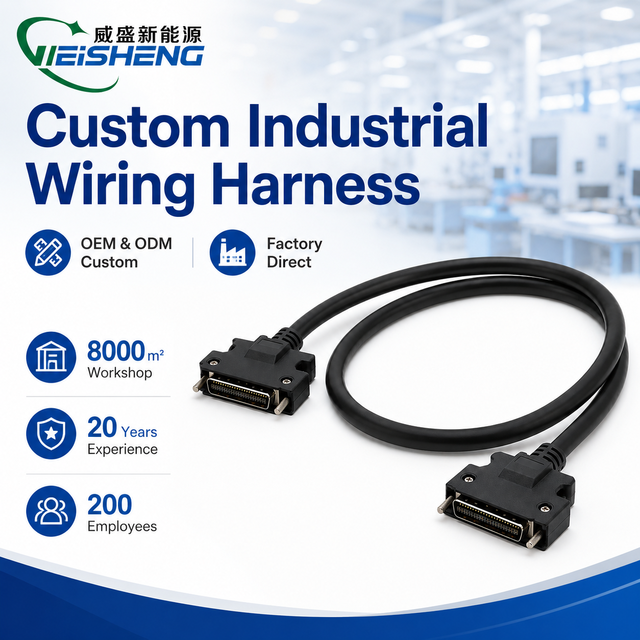 Custom Industrial Wiring Harness PLC Control Cabinet Terminal Cable OEM ODM