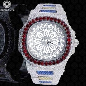 Charm Jewells Luxury Stainless Steel Watch 42mm Round Dial Sapphire Crystal Quartz Movement <b>Chronograph</b> Unisex Fashion Design - Product Image 1