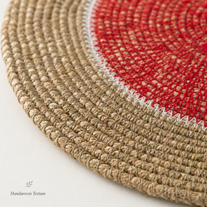 Rustic Seagrass <b>Table</b> <b>Mat</b> | Eco Friendly Dining Placemat Natural Fiber Kitchen <b>Table</b> Decor Handmade Durable Home Restaurant Use - Product Image 2