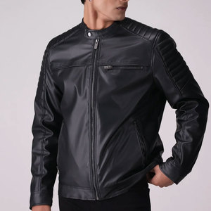 Veste en cuir pour homme de haute qualité avec logo frontal, respirante, nouvelle arrivée hiver, faible MOQ, service OEM - Product Image 1
