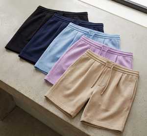 Shorts en molleton français de qualité supérieure, doux, confortables, respirants, en tissu de coton, pour un usage quotidien décontracté, disponibles au meilleur prix - Product Image 3