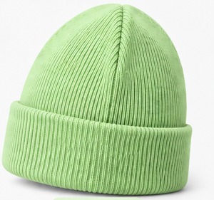 Gorros de invierno para niños, gorros de punto con bordado personalizado, gorros cálidos con puño para niños y niñas, gorros lisos acanalados, suaves y casuales para otoño. - Product Image 6
