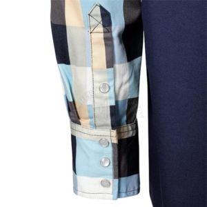 Welding Work <b>Shirt</b> Western Style Outfitting FR Welding <b>Shirt</b> Lightweight Tripled-Stitched Cotton <b>Flame</b>-Retardant Plus Size <b>Shirt</b> - Product Image 3