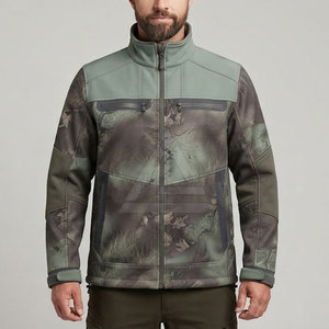 Veste softshell de chasse pour homme, imperméable, coupe-vent, légère, respirante, avec plusieurs poches zippées - Product Image 3