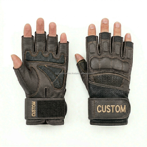 Guantes de Fitness de Cuero PU ODM con Soporte para Muñeca, Guantes de Entrenamiento para Gimnasio y Levantamiento de Pesas, Fabricante con MOQ Bajo - Product Image 1