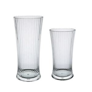 Verres à boire low ball et highball en plastique sans BPA 15oz ligne droite - Product Image 2